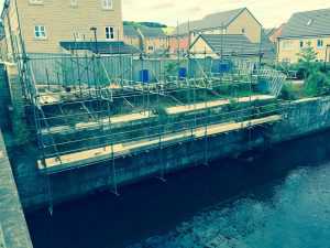 canal scaffolding